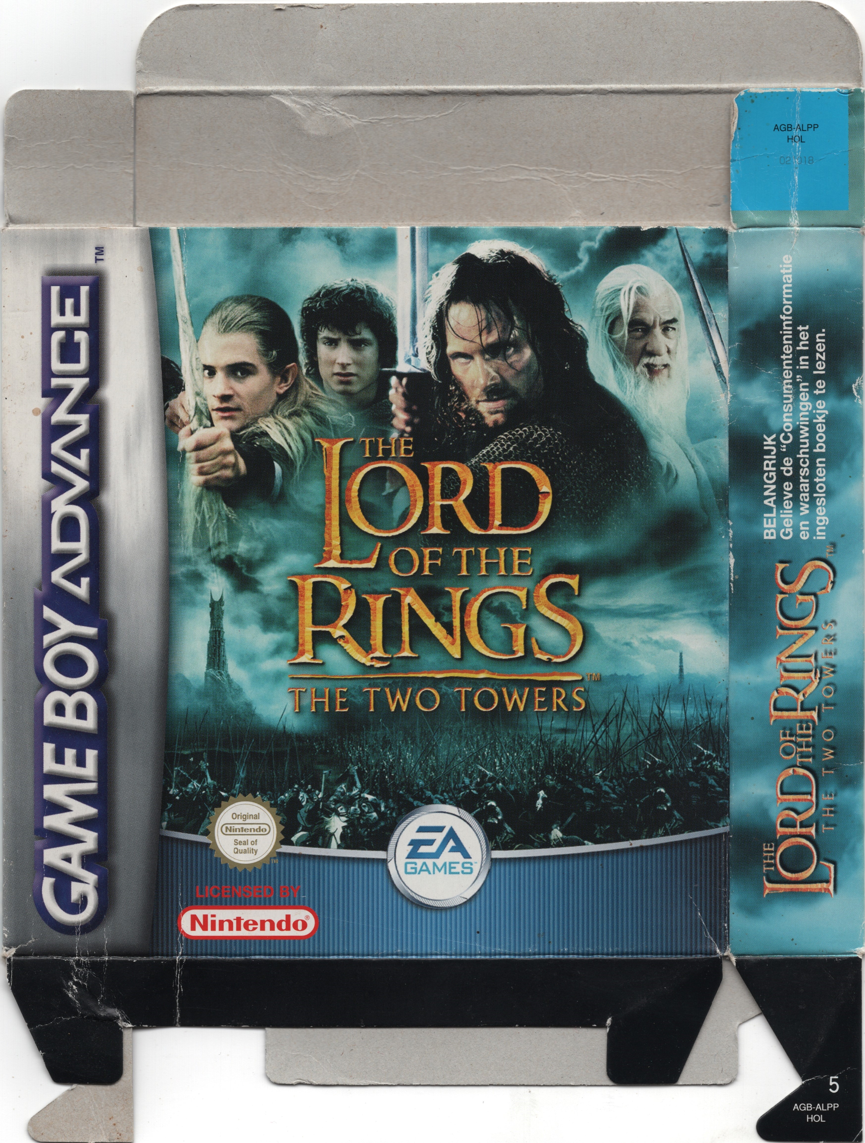 Lord of the Rings, The: Two Towers, The [AGB-ALPP HOL] Box Scan